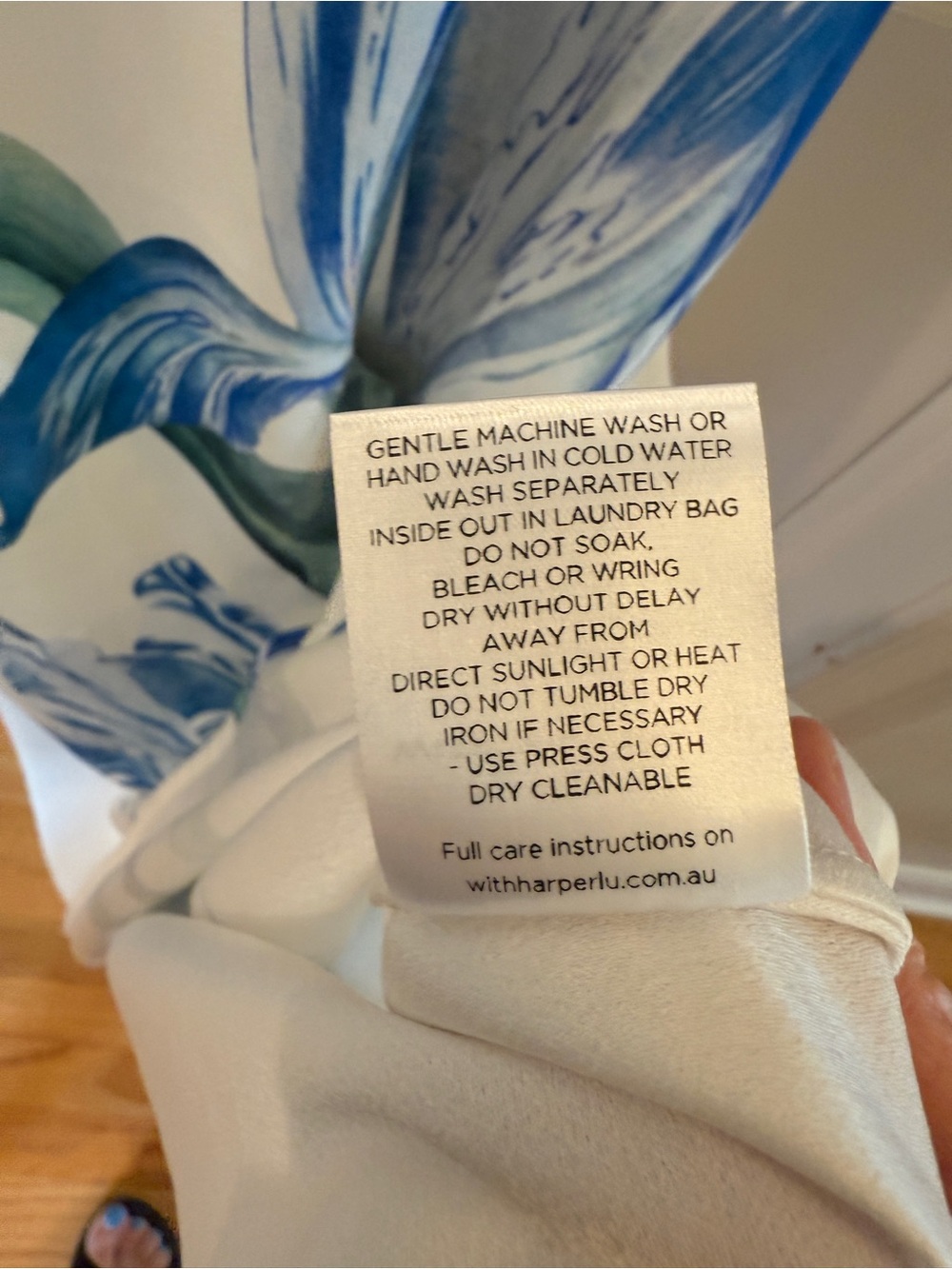 With Harper Lu Azure Tulip Slip Maxi Dress NWT XS - Picture 10 of 10